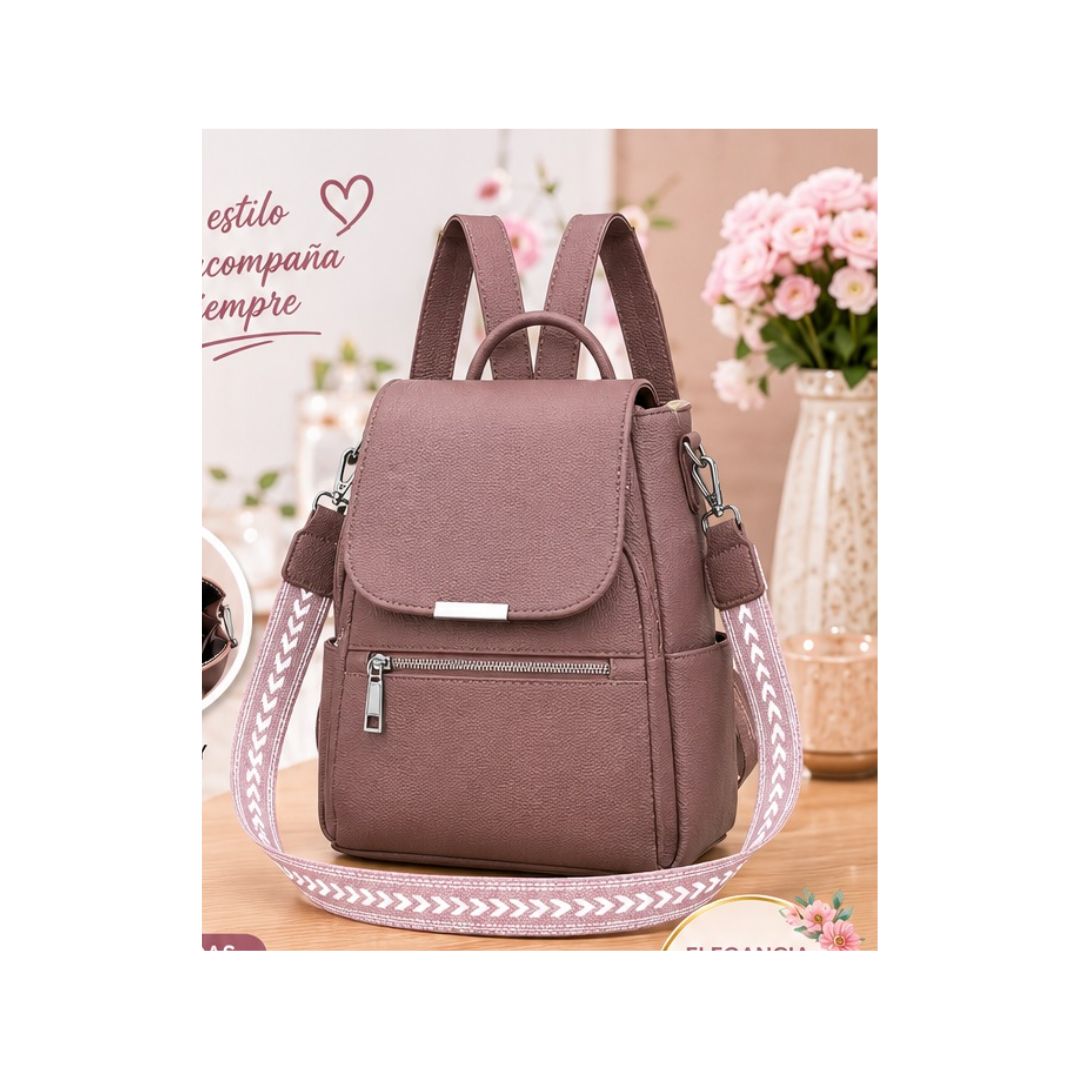 MOCHILA CON CORREA Y CIERRE PARA DAMA - 1