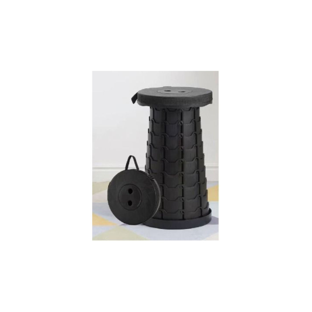 BANCO TELESCÒPICO PLEGABLE NEGRO - 2