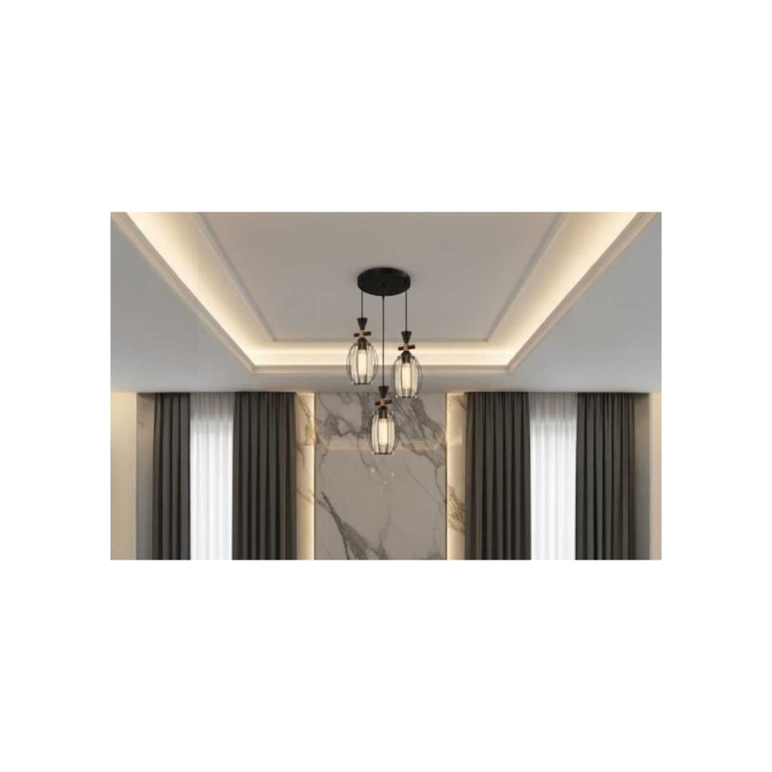 LÁMPARA LED COLGANTE ELEGANTE DE 3 LUCES - 1