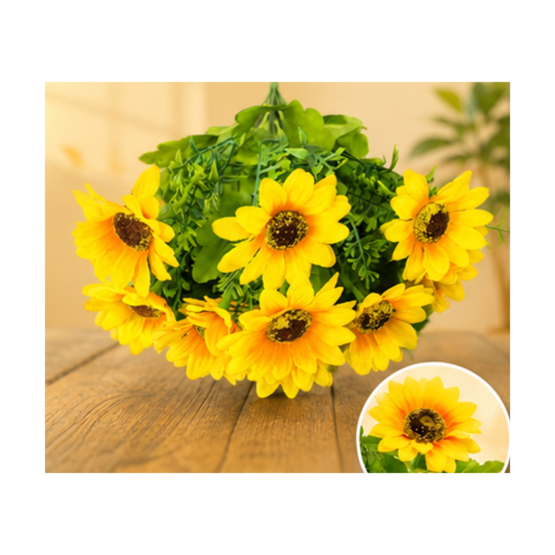 PACK DE 3 RAMOS DE GIRASOLES ARTIFICIALES - 1