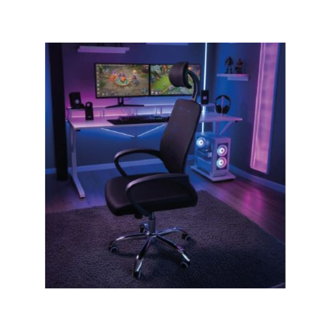 SILLA EJECUTIVA CON MALLA TRANSPIRABLE Y CABECERA - 1