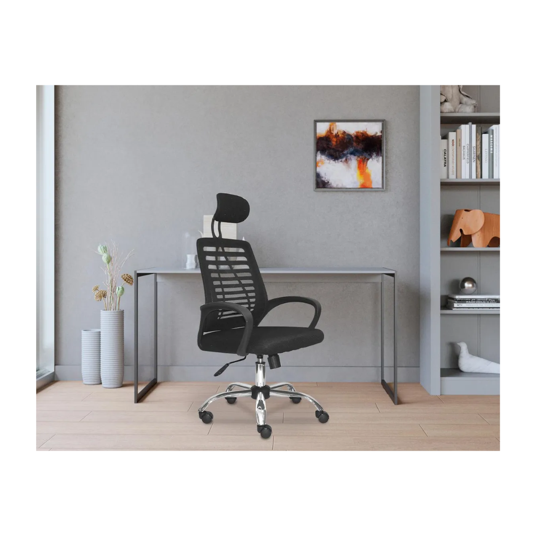 SILLA EJECUTIVA CON MALLA TRANSPIRABLE Y CABECERA - 2