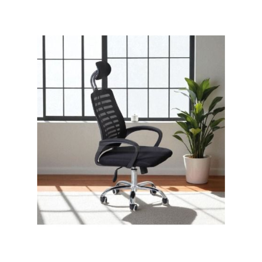 SILLA DE OFICINA ERGONÓMICA NEGRO - 2