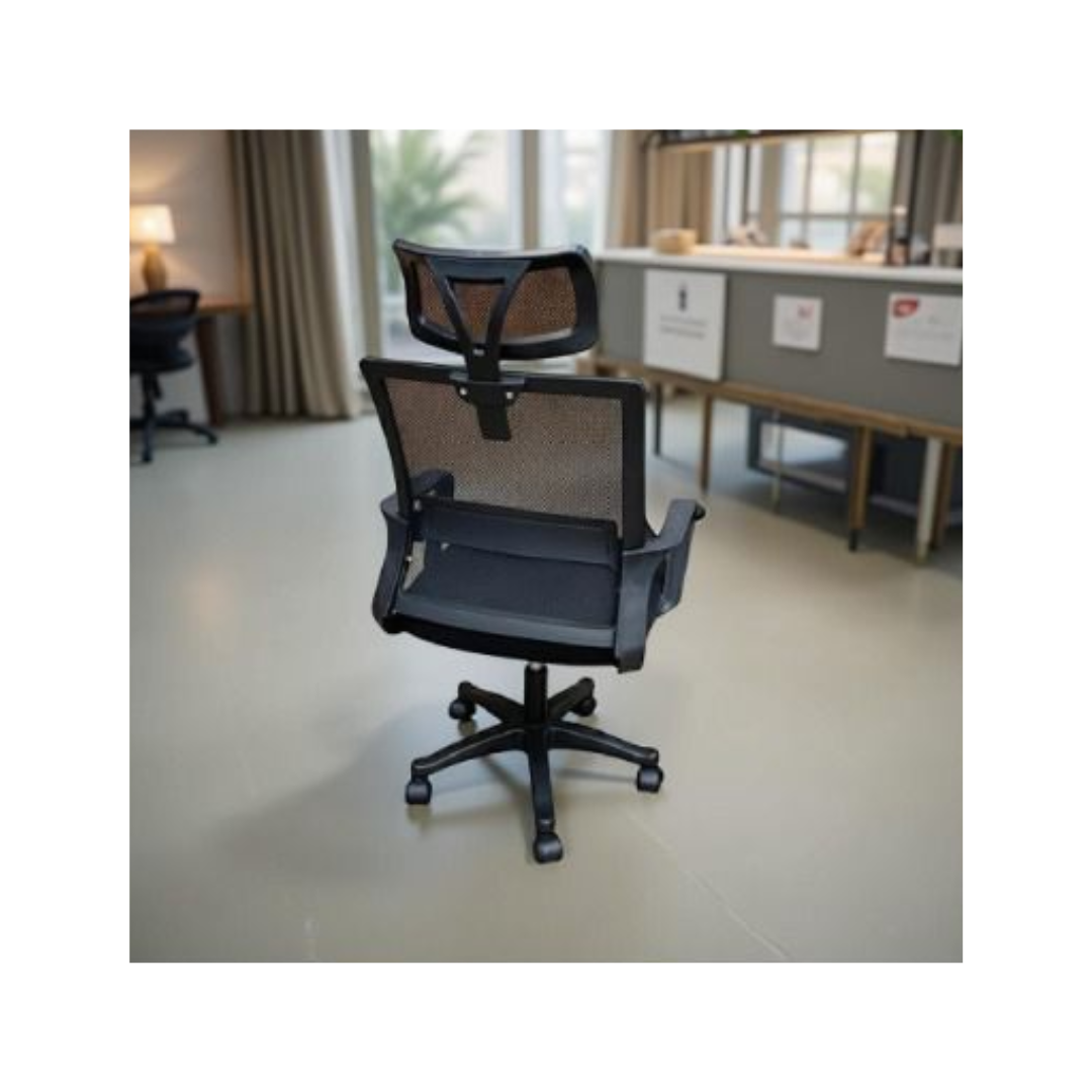 SILLA DE OFICINA ERGONÓMICA CON CABECERO - 3