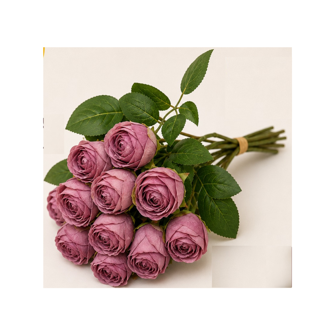 RAMO DE 12 ROSAS ARTIFICIALES - 1