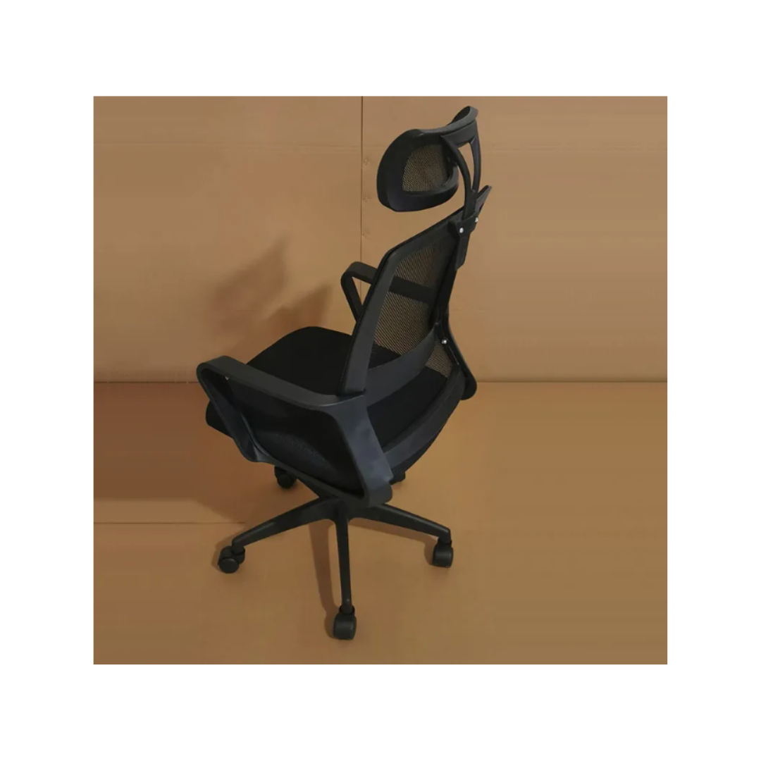 SILLA DE OFICINA EJECUTIVA CON ALMOHADA PARA EL CUELLO - 1