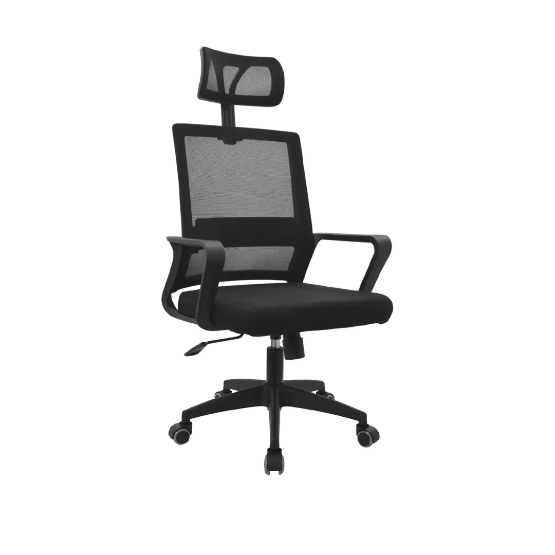 SILLA DE OFICINA EJECUTIVA CON ALMOHADA PARA EL CUELLO - 2