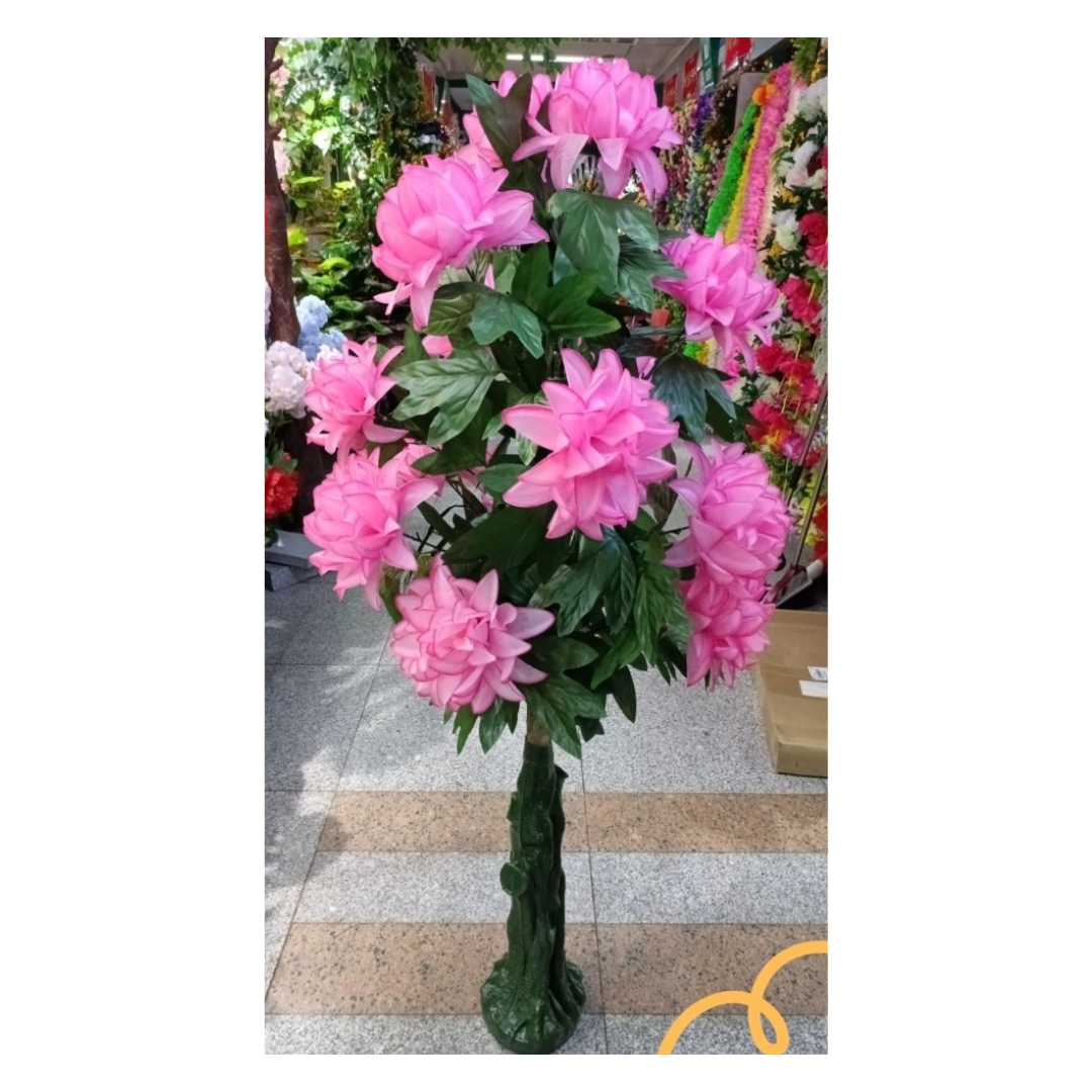 PLANTA DECORATIVA DE FLORES ROSADAS ABIERTAS - 1
