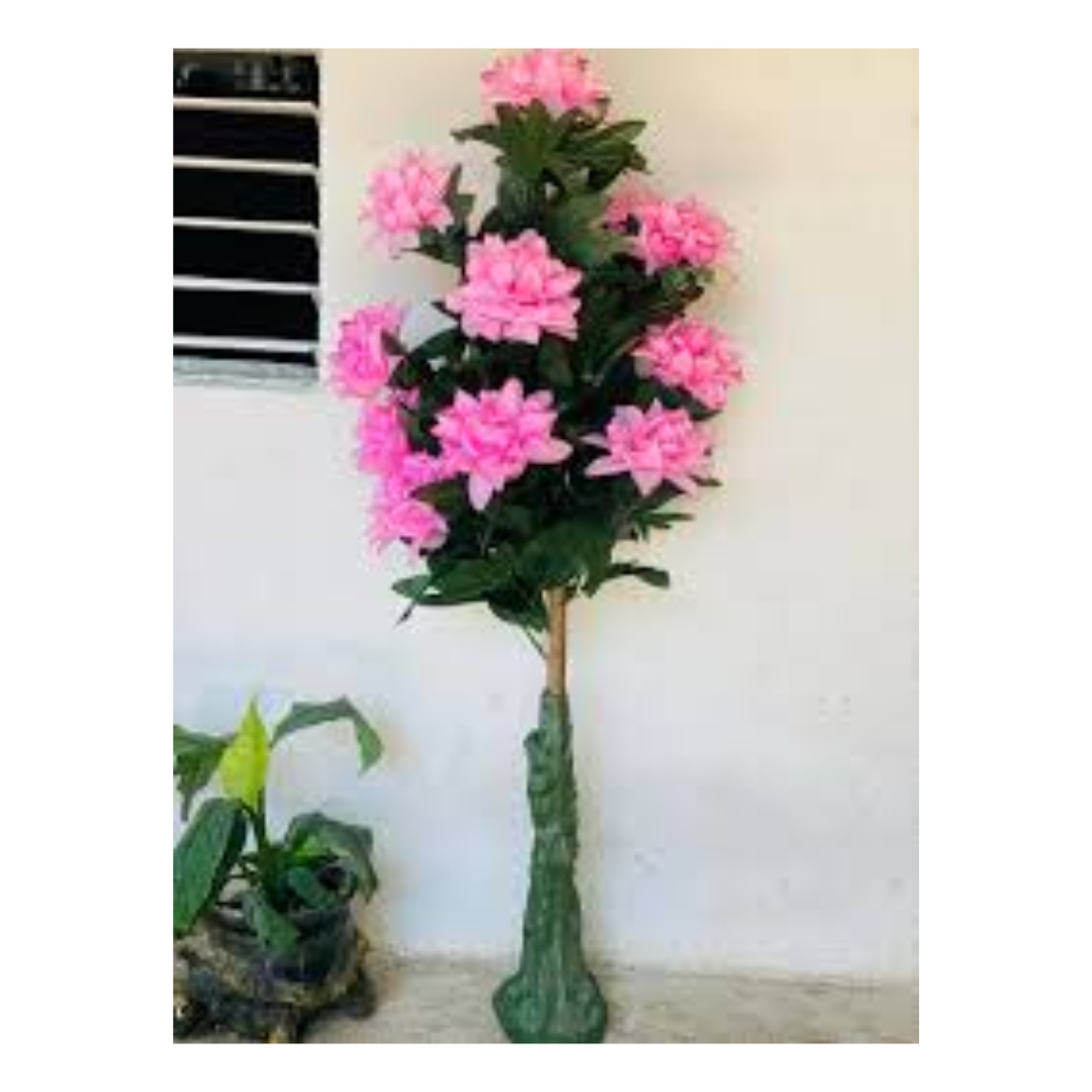 PLANTA DECORATIVA DE FLORES ROSADAS ABIERTAS - 2