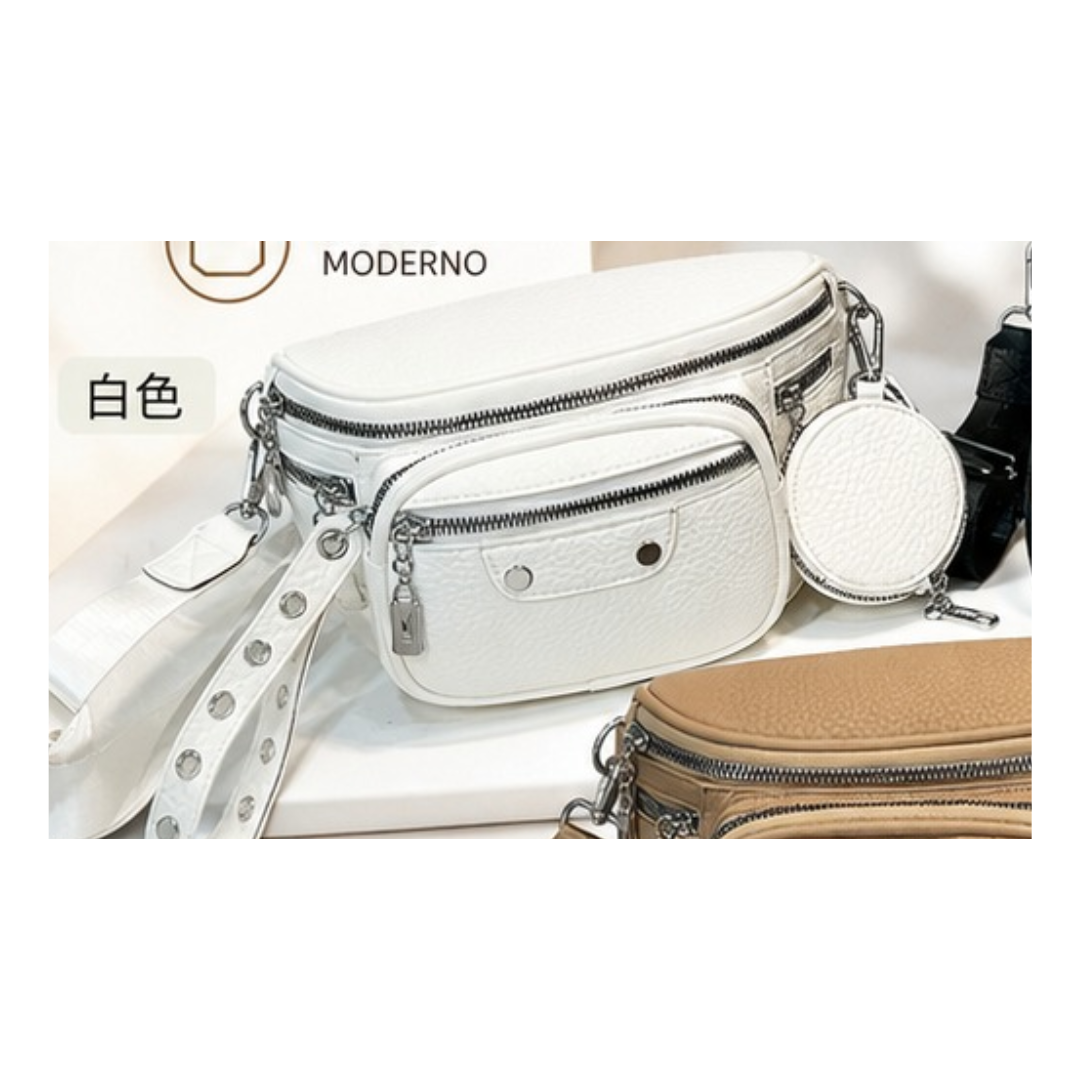 RIÑONERA BANDOLERA MORRAL CON MONEDERO PARA DAMA - 3