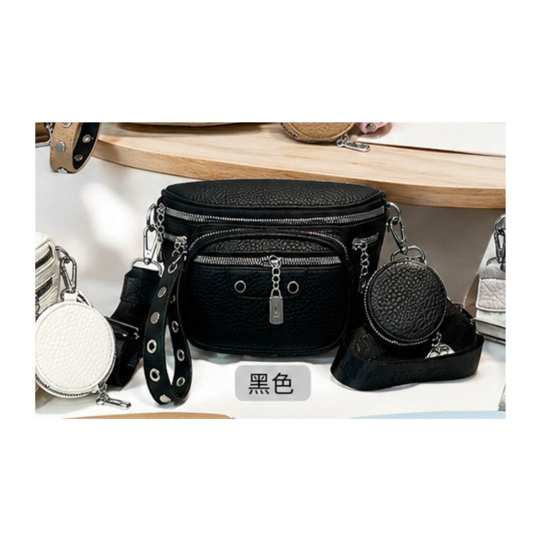 RIÑONERA BANDOLERA MORRAL CON MONEDERO PARA DAMA - 4