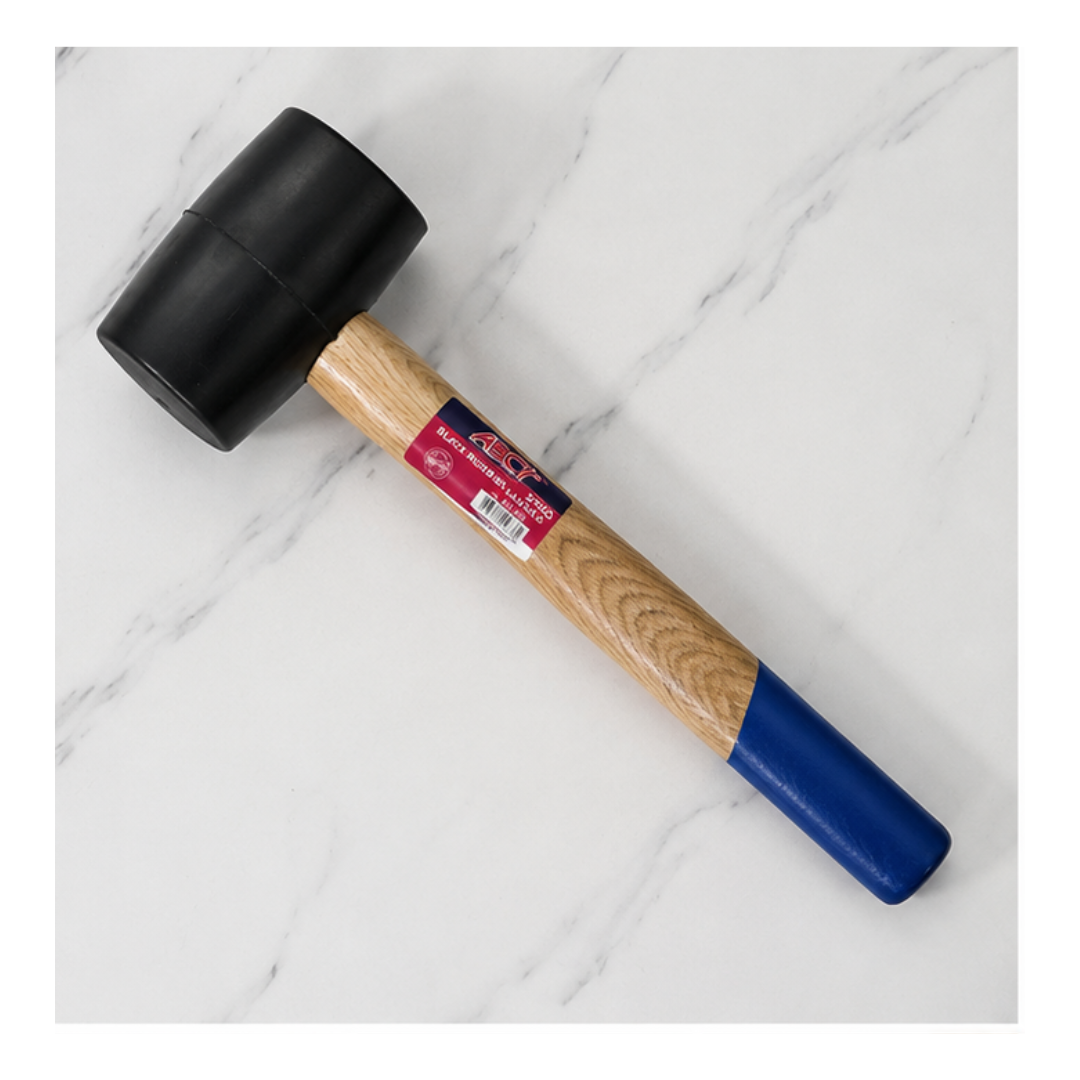 MAZO DE GOMA CON MANGO DE MADERA - 1