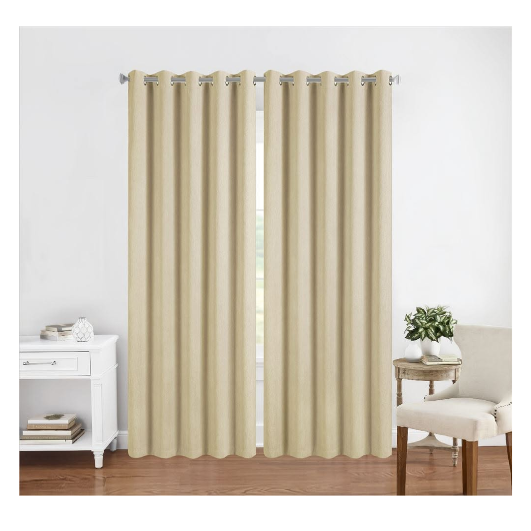 SET DE 2 CORTINAS CON OJALES CASATEX - 1