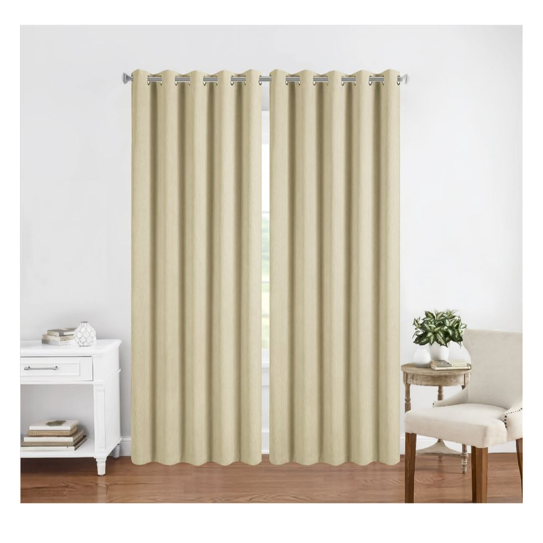 SET DE 2 CORTINAS CON OJALES CASATEX - 1