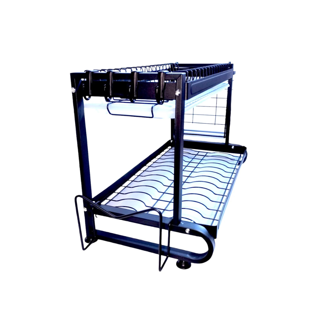ESCURRIDOR SECADOR DE PLATOS PARA COCINA DE 2 NIVELES - 1