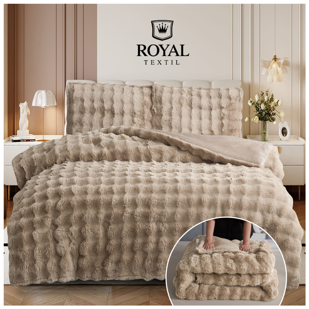 EDREDÓN PIEL DE CONEJO ROYAL EN 2 PLAZAS - 1