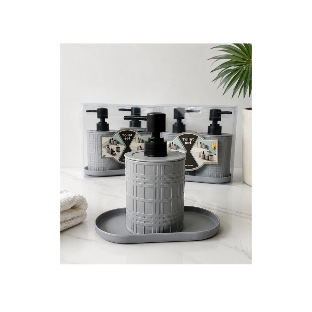 SET DE 2 DISPENSADORES PARA JABÓN DE BAÑO - 1