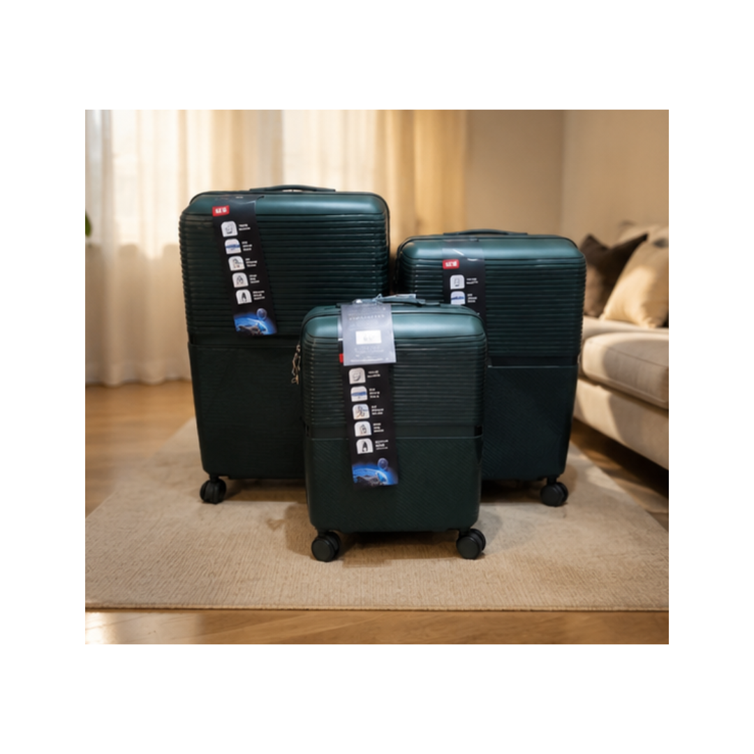 SET DE MALETAS DE VIAJE CON RUEDAS (JUEGO DE 3 PIEZAS) - 2