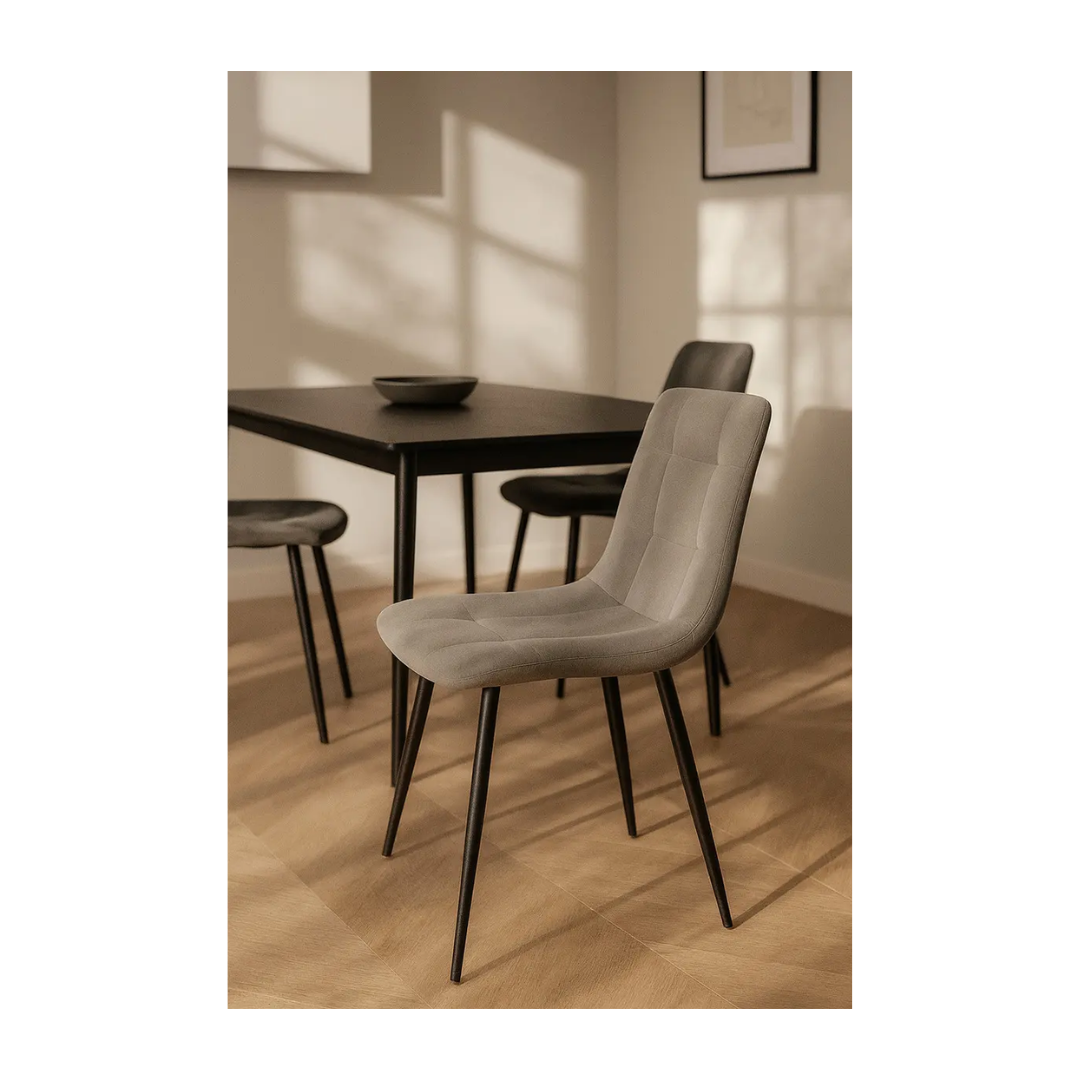 SILLA DE COMEDOR TAPIZADO CON RESPALDO ALTO - 2