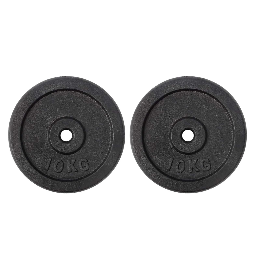 DISCO DE HIERRO DE 10KG PARA ENTRENAMIENTO MULTIFUNCIONAL - 1