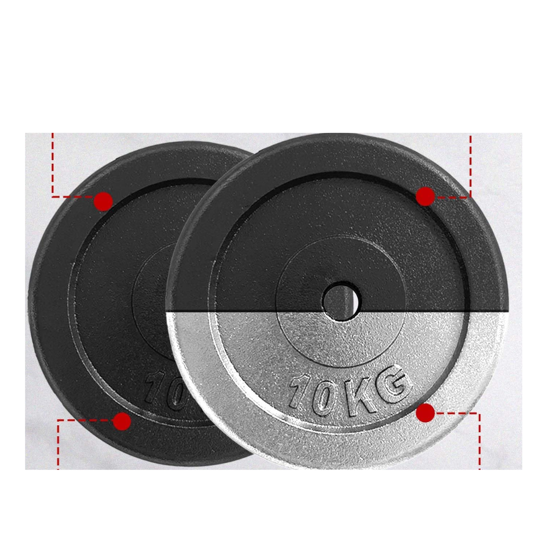 DISCO DE HIERRO DE 10KG PARA ENTRENAMIENTO MULTIFUNCIONAL - 2