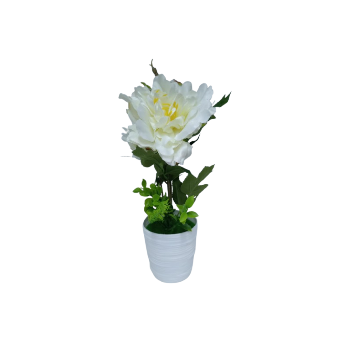 FLORES ARTIFICIALES CON MACETA - 1