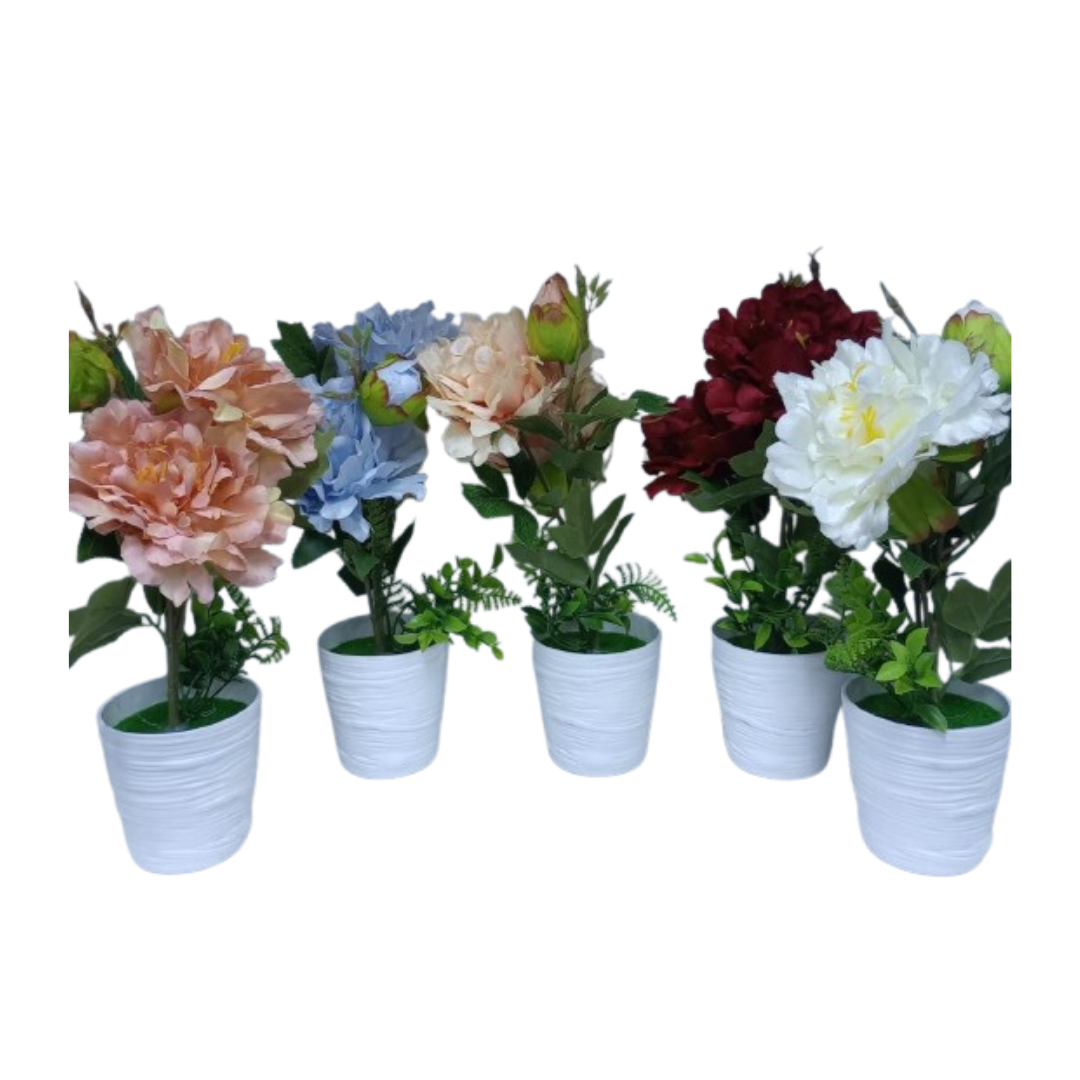 FLORES ARTIFICIALES CON MACETA - 6