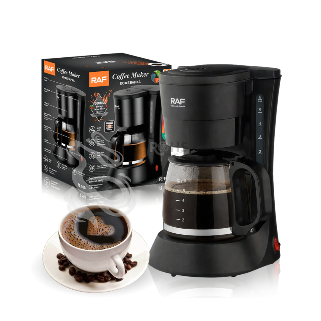 CAFETERA ELÉCTRICA DE 600ML CON FILTRO Y JARRA DE CAFE - 2