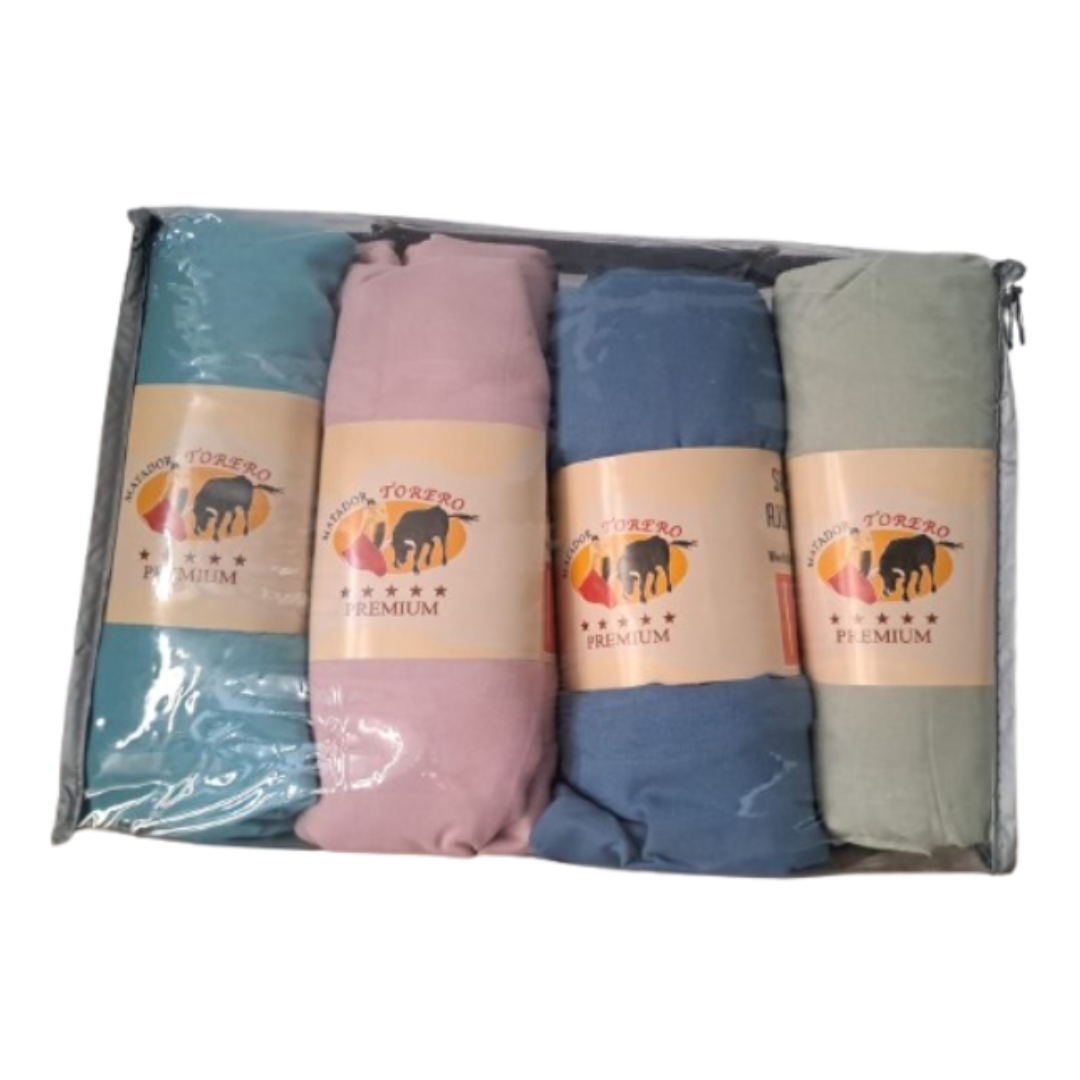 PACK DE 4 SÁBANAS CON ELÁSTICO TORERO DE 2 PLAZAS - 1