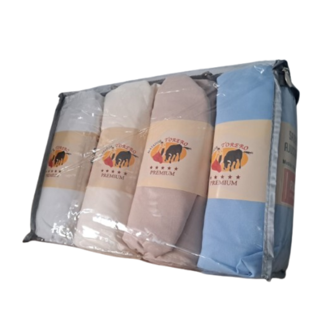 PACK DE 4 SÁBANAS CON ELÁSTICO TORERO DE 2 PLAZAS - 2
