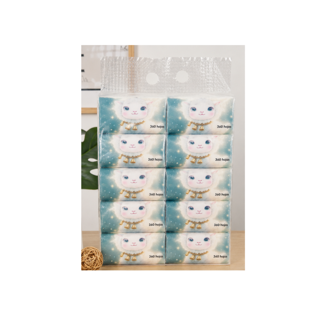 PACK DE 10 PAPEL TISSUE DESECHABLES - 1