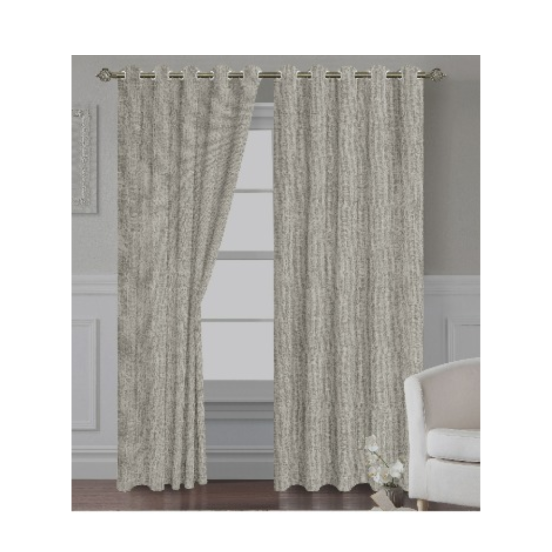 SET DE CORTINAS 100% BLACKOUT CON OJALES - 1