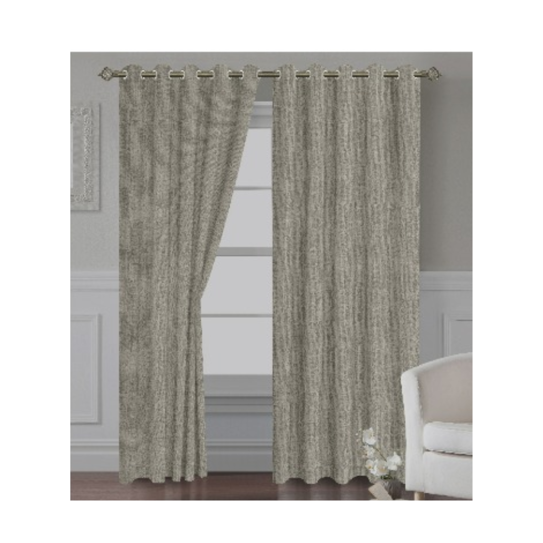 SET DE CORTINAS 100% BLACKOUT CON OJALES - 1
