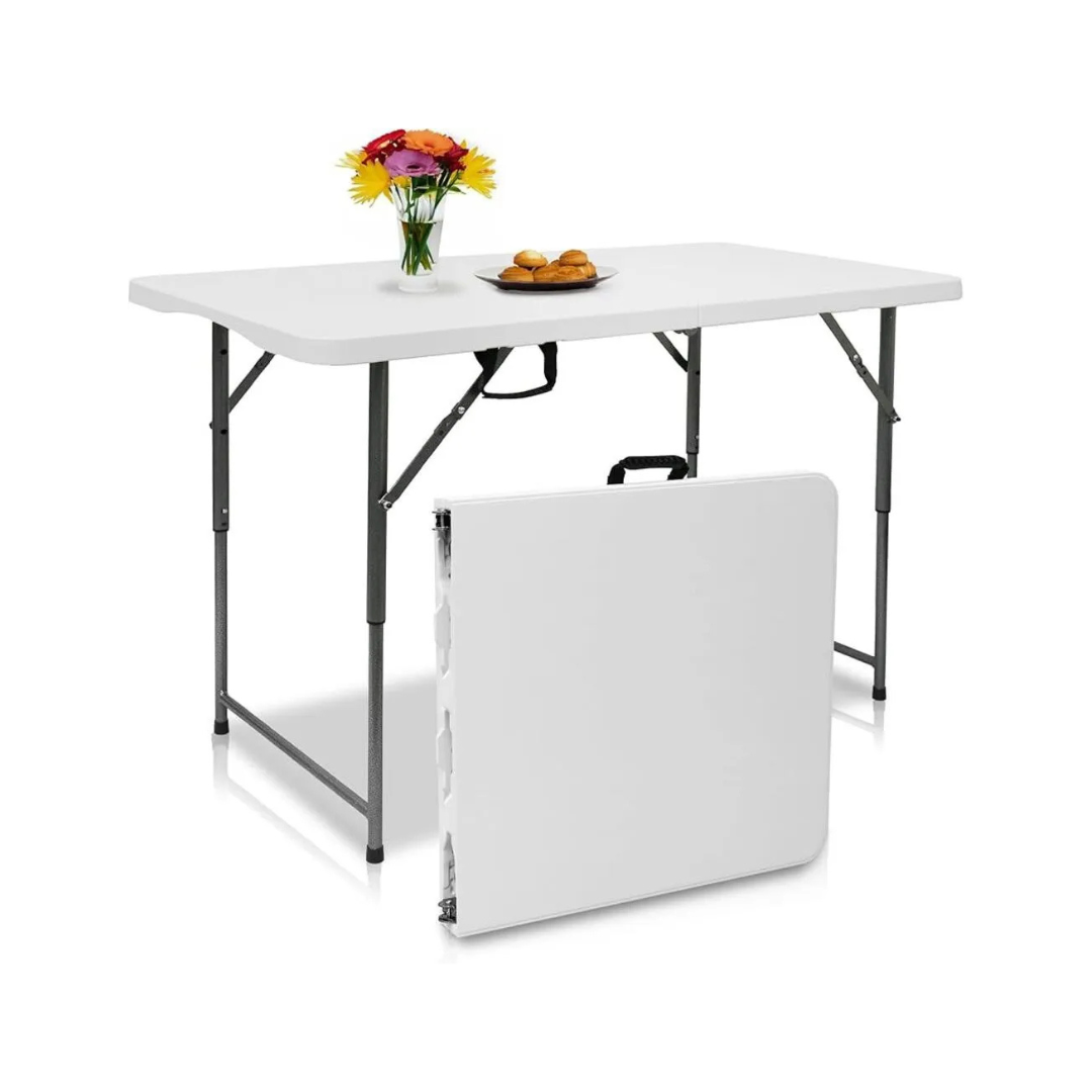 MESA RECTAGULAR DE 120 CM PLEGABLE EN MALETA - 1