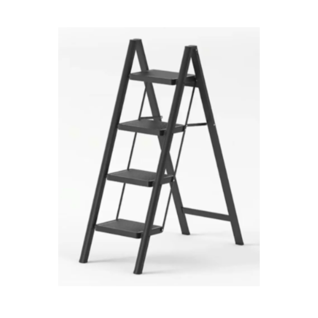 ESCALERA PLEGABLE DE 4 ESCALONES ANTIDESLIZANTE - 1