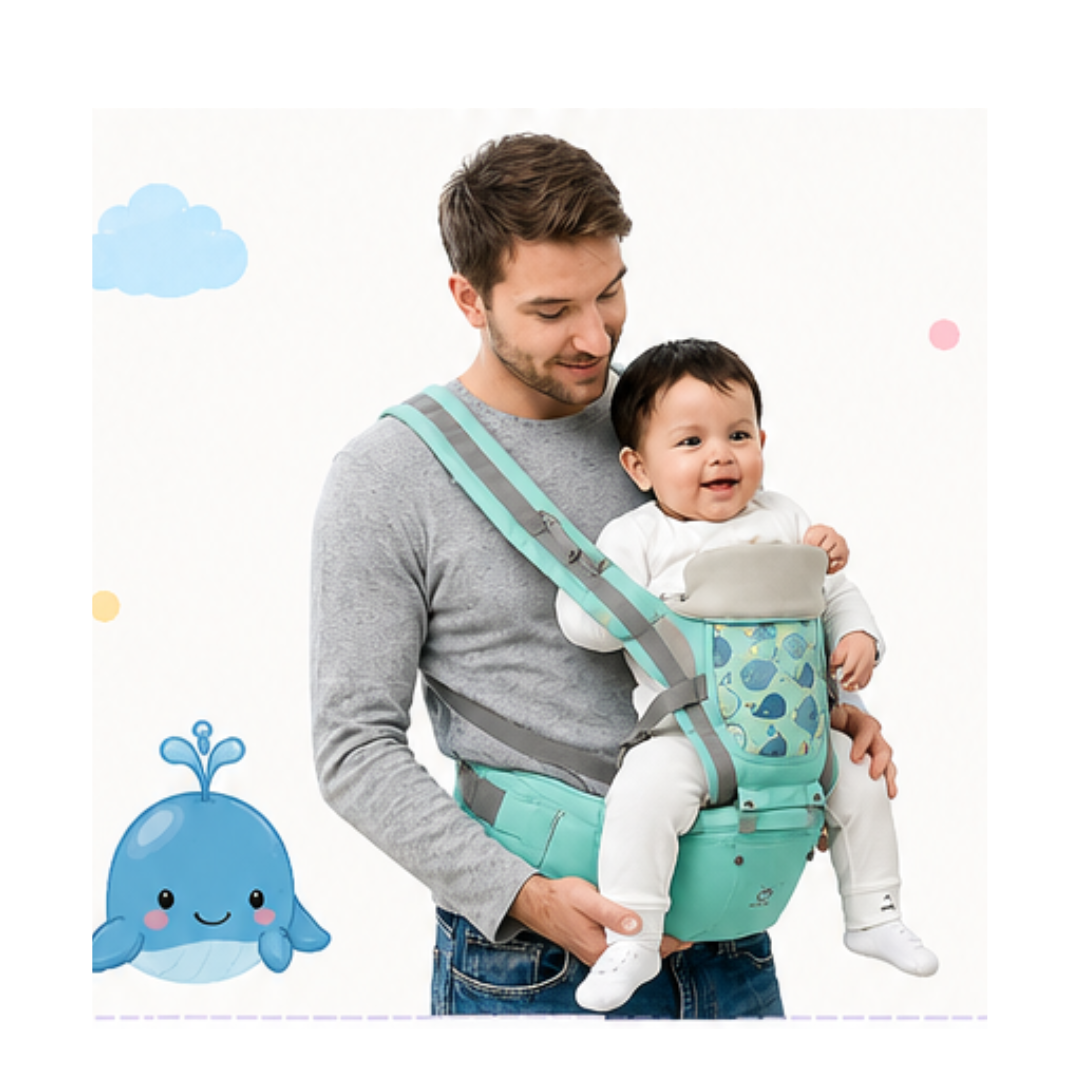 CANGURO PORTABEBÉ ERGONÓMICO CON ASIENTO DE CADERA - 1
