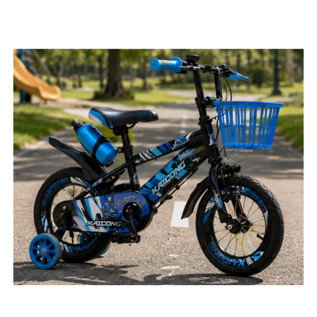 BICICLETA DEPORTIVA INFANTIL CON CANASTILLA Y RUEDAS DE APRENDIZAJE - 1