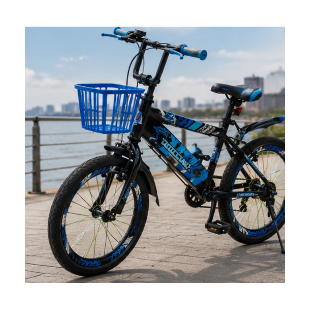 BICICLETA DEPORTIVA INFANTIL CON CANASTILLA Y RUEDAS DE APRENDIZAJE - 3