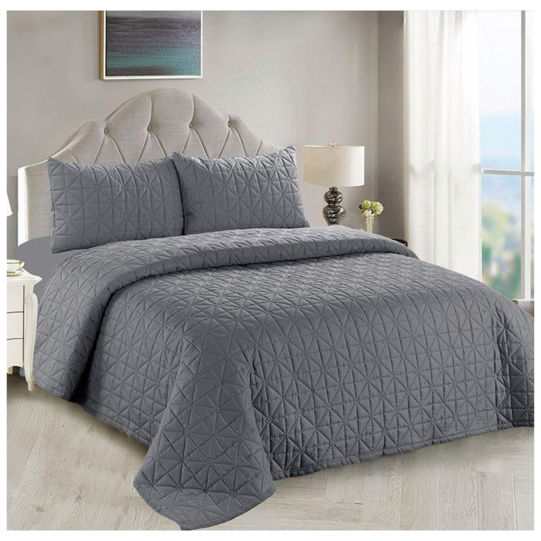 CUBRECAMA CASATEX COLOR ENTERO EN 1.5 PLAZAS - 1