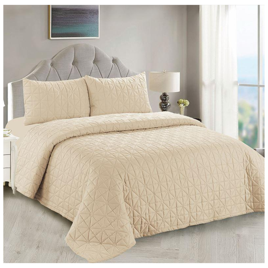 CUBRECAMA CASATEX COLOR ENTERO EN 1.5 PLAZAS - 1