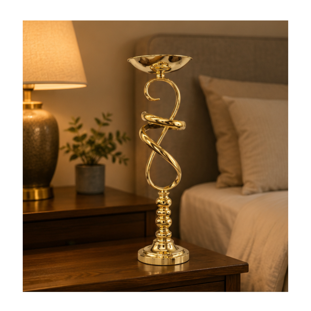 CANDELABRO DECORATIVO DE MESA EN ESPIRAL - 2