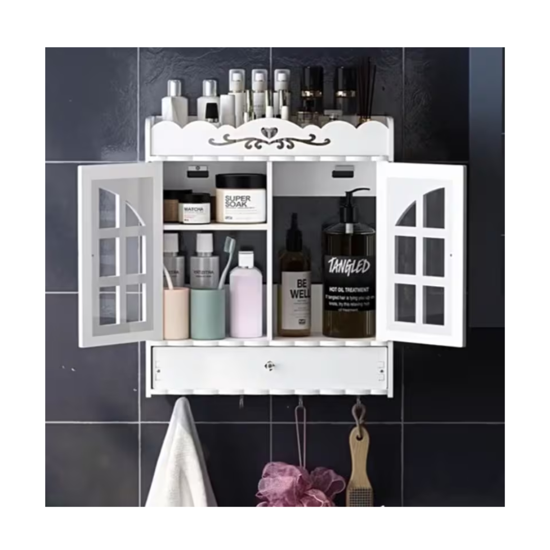 ORGANIZADOR DE COSMÉTICOS FLOTANTE PARA PARED - 1