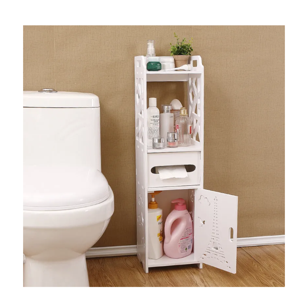 ORGANIZADOR DE BAÑO CON PORTA PAPEL MODELO PARÍS - 2