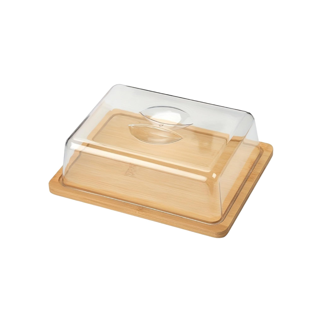 BANDEJA PARA ALIMENTOS CON BASE DE BAMBÚ - 1