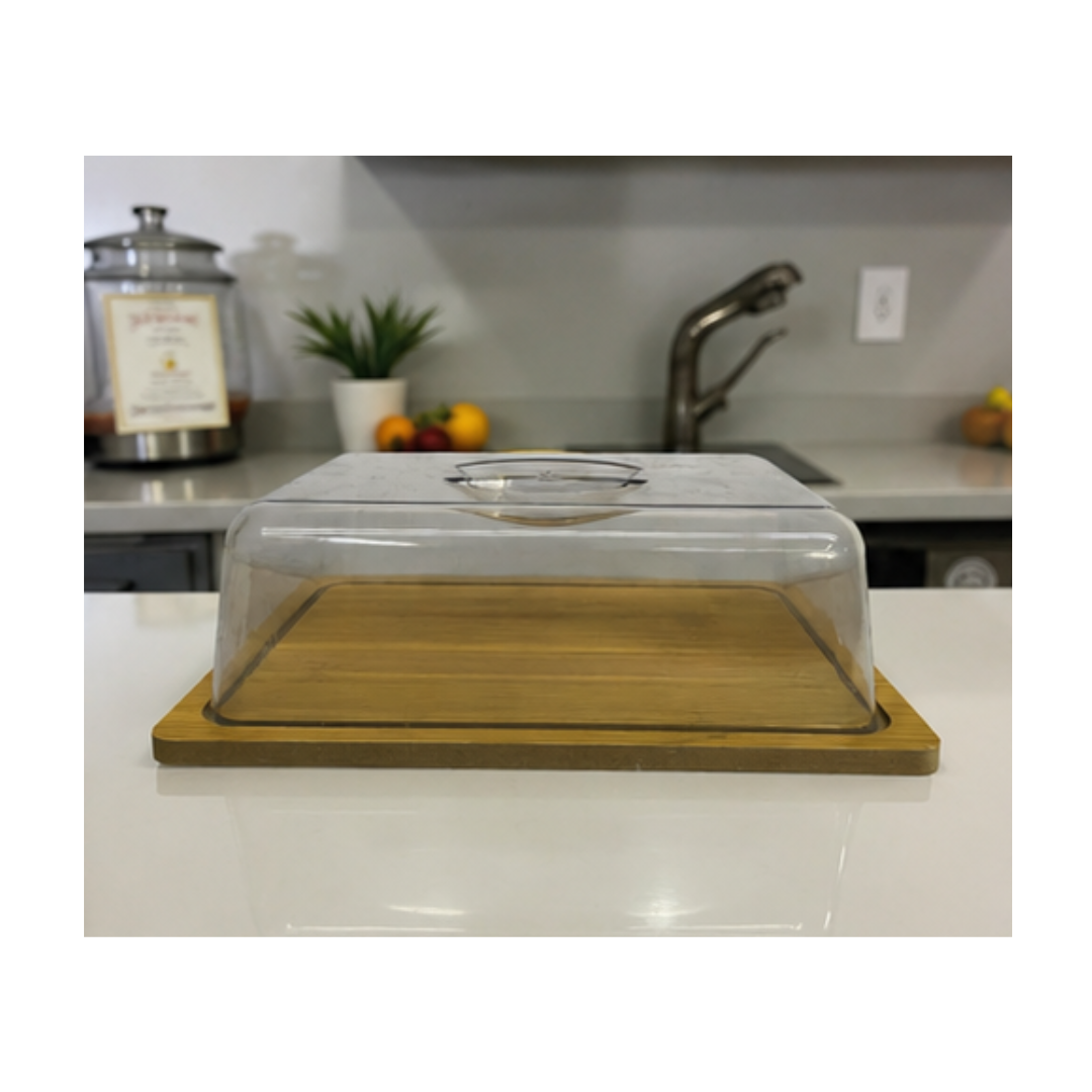 BANDEJA PARA ALIMENTOS CON BASE DE BAMBÚ - 2