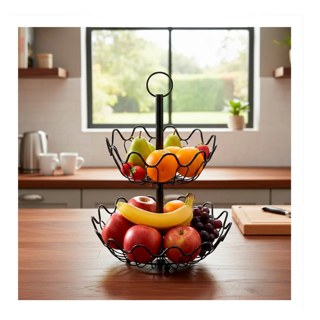FRUTERO CON DISEÑO DE ONDAS DE 2 NIVELES - 1