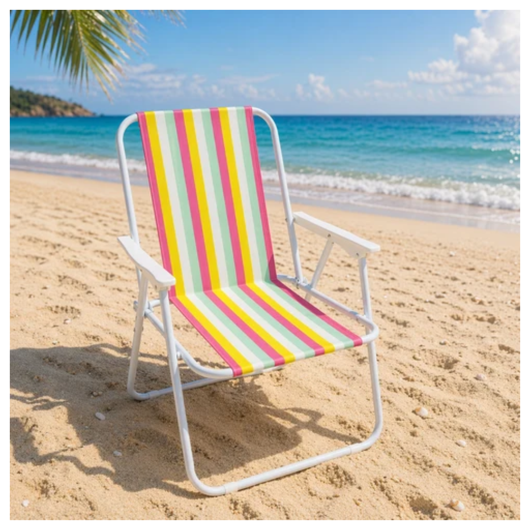 SILLA DE PLAYA PLEGABLE  MULTICOLOR - 2