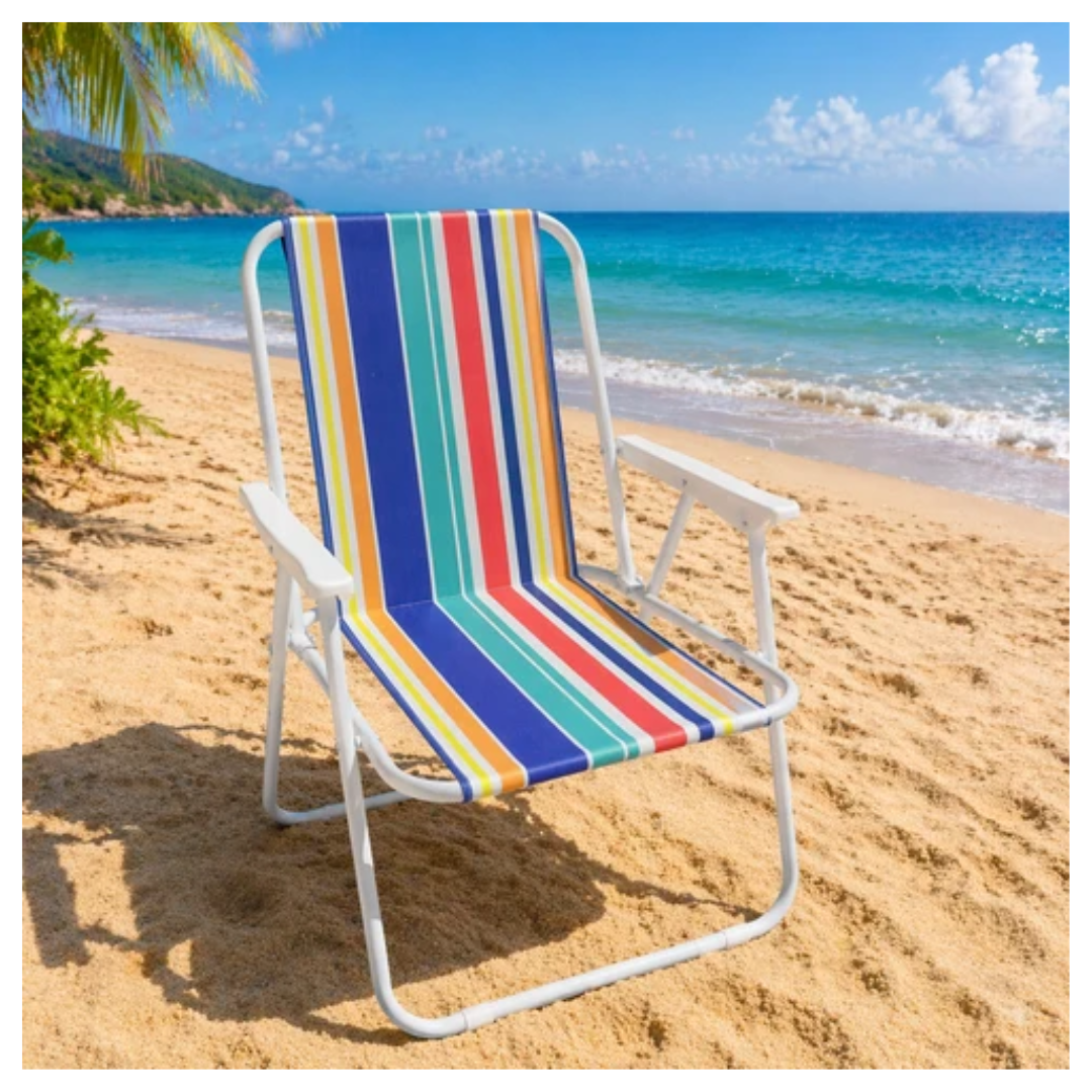SILLA DE PLAYA PLEGABLE  MULTICOLOR - 3