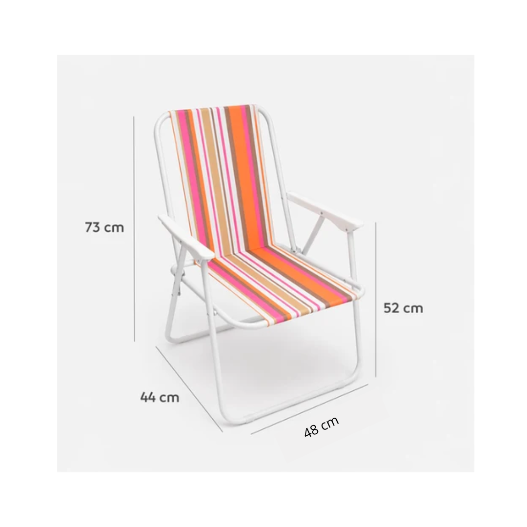 SILLA DE PLAYA PLEGABLE  MULTICOLOR - 5