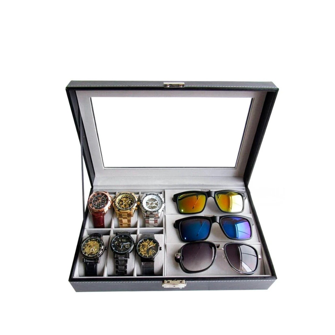 ORGANIZADOR MIXTO PARA 6 RELOJES Y 3 LENTES - 1